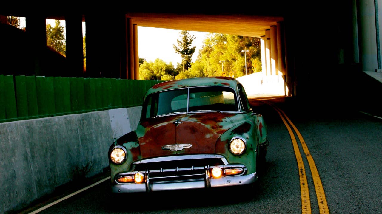 ICON Derelict 1952 Chevrolet Business Coupe front