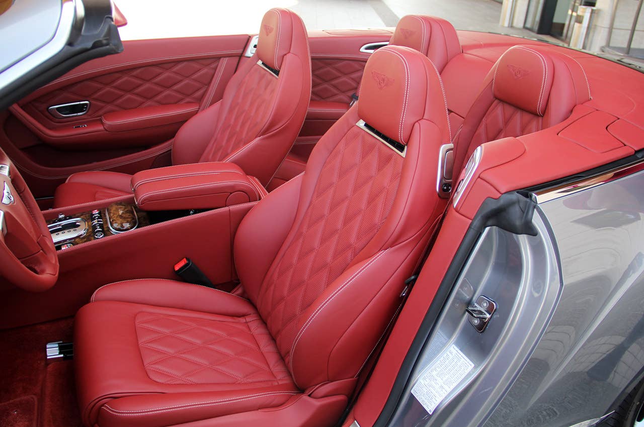 2012 Bentley Continental GTC front seats