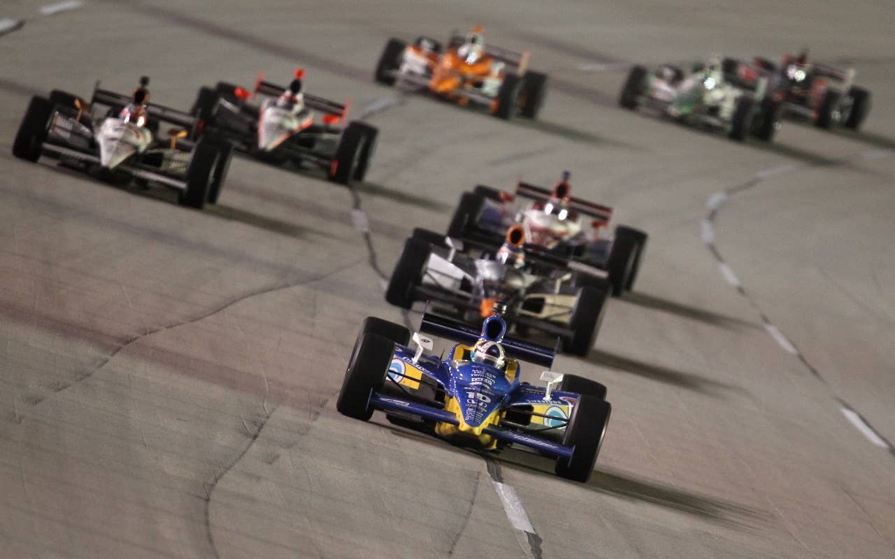 SPARTA, KY - SEPTEMBER 04:  Dario Frachitti of Scotland, driver of the #10 Dixie Target Chip Ganassi Racing Dallara Honda, during the IndyCar Series Kentucky Indy 300 at Kentucky Speedway on September 4, 2010 in Sparta, Kentucky.  (Photo by Streeter Lecka/Getty Images) *** Local Caption *** Dario Franchitti