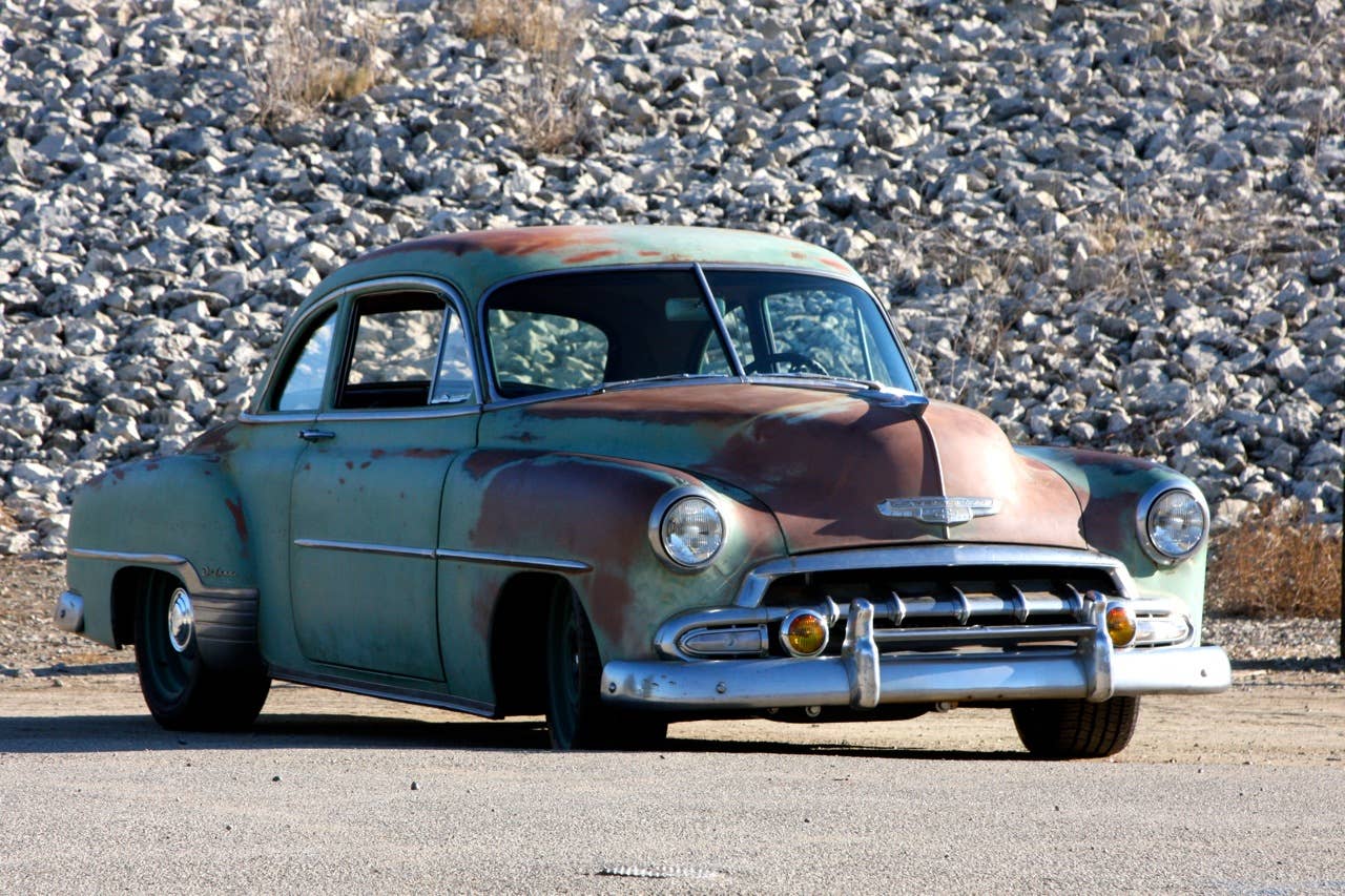 ICON Derelict 1952 Chevrolet Business Coupe front 3/4