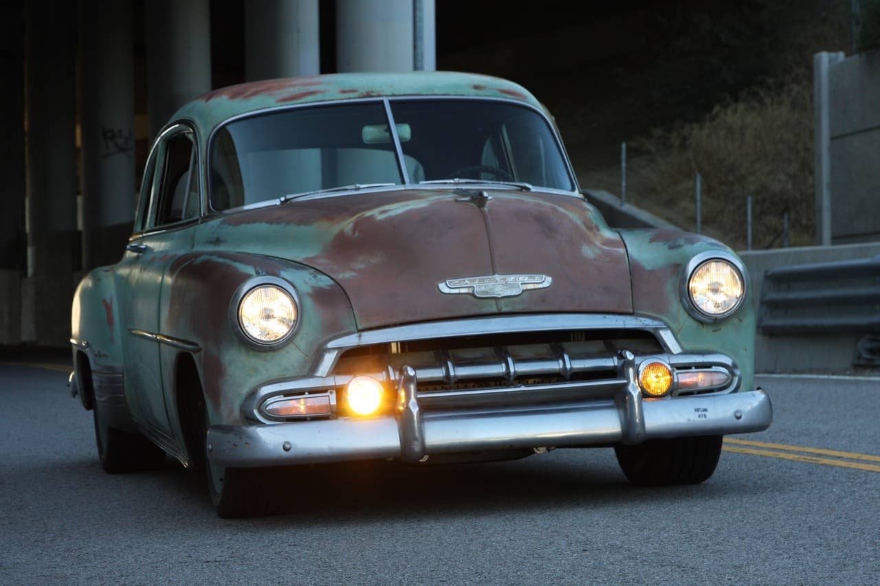 ICON Derelict 1952 Chevrolet Business Coupe front
