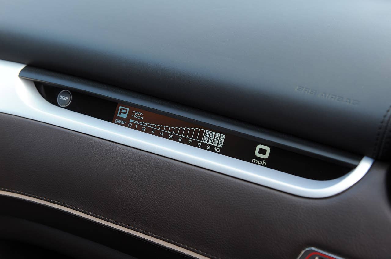 2013 Ferrari FF passenger side rpm readout