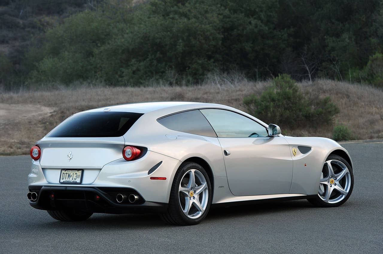 2013 Ferrari FF rear 3/4 view