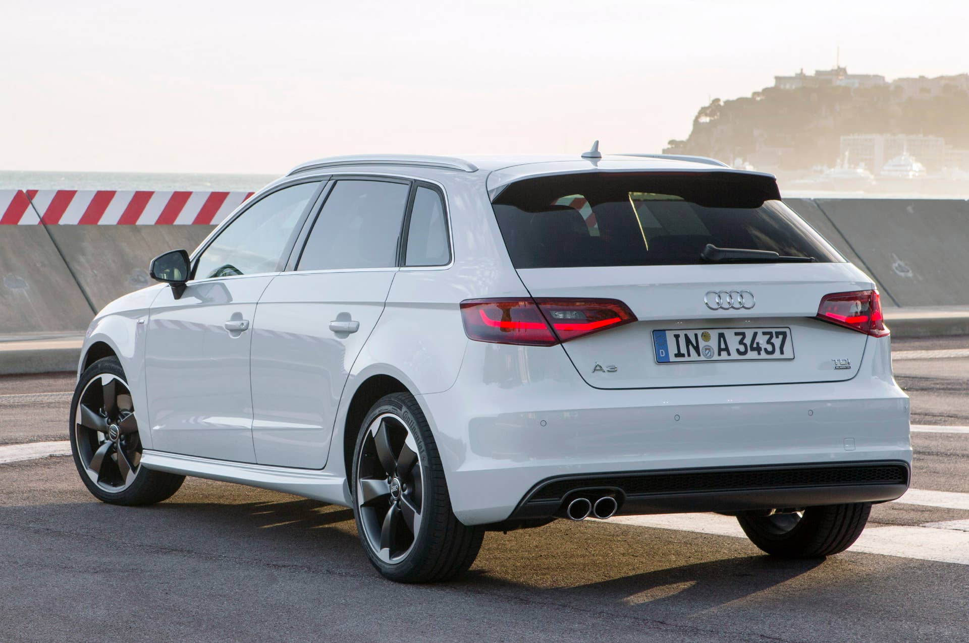 2014 Audi A3 Sportback rear 3/4 view