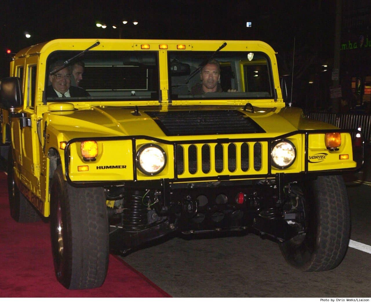 Yes, well, if you're going to sell a manly truck to the masses, you're going to need the uber male to get 'er done. Enter Arnold Schwarzenegger, six-time Mr. Olympia winner and king of the Eighties action movie box office. Hey, if you're going to sell a truck all pumped up on steroids, why not pitch it with a man that knows the drill?The very first civilian Hummer went to the future governor of California. And then he bought several more. This proved to be something of an Achilles Heel during his campaign for governor, as by that point in time, Hummers were known as wasteful, mega-polluters and symbols of obnoxious, conspicuous consumption. No problem - Arnold had one of his converted to run on veggie-diesel.Funny foot note: Jello Biafra (and the Melvins) recorded an updated version of the Dead Kennedys' classic "California Uber Alles" in 2006 all about Governor Schwarzenegger. Some lines include, "I'll run you over with my Hummer baby, und I vill Terminate you!"