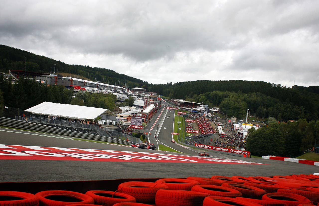 McLaren Mercedes' British driver Lewis Hamilton drives ahead of Ferrari Brazilian's driver Felipe Massa at the Spa-Francorchamps racetrack on September 7, 2008, during the Belgium Formula One Grand Prix. AFP PHOTO / GUILLAUME BAPTISTE (Photo credit GUILLAUME BAPTISTE/AFP/Getty Images)