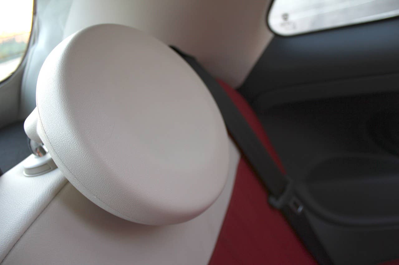 2012 Fiat 500C rear seat headrest
