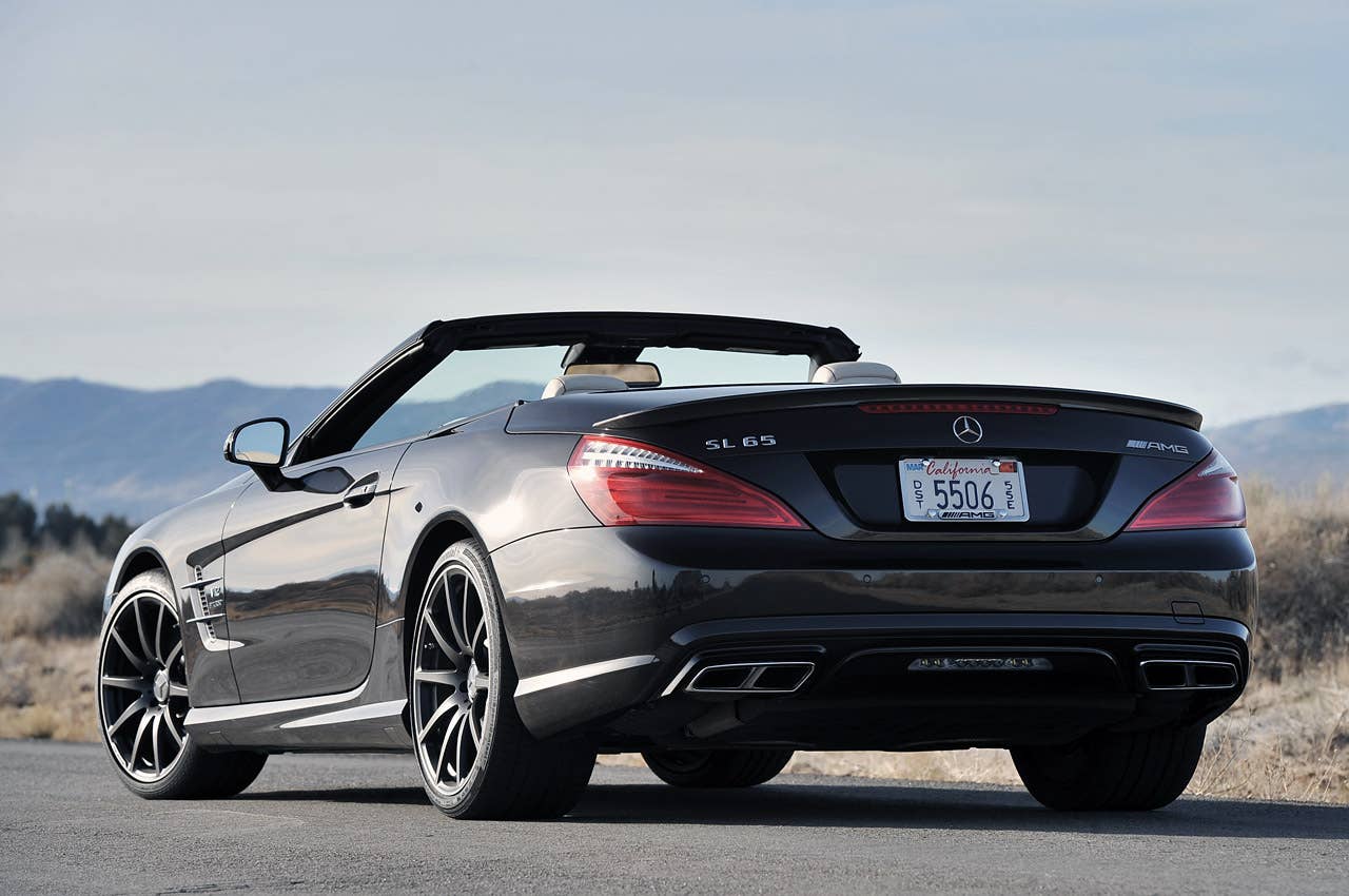 2013 Mercedes-Benz SL65 AMG rear 3/4 view