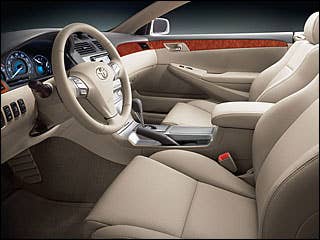 The Toyota Camry Solara coupe features the practicality of a truly useful rear seat and adds style to your life. Available as a front-wheel drive coupe or convertible the Camry Solara comes in three trims: SE, Sport, and SLE. The coupe seats five passengers and the convertible seats four. Coupes come with either a 155 hp 2.4-liter four-cylinder or a 210 hp 3.3-liter V-6. Convertibles come only with the V-6. The four-cylinder engine can be equipped with either a five-speed automatic or manual transmission while the V-6 is only available with a five-speed automatic. ABS brakes, driver and front-passenger airbags and front seat-mounted side-impact airbags are standard. The coupe also includes standard side curtain airbags. Stability control and traction control are optional.Research the Toyota Camry SolaraToyota Camry Solara OverviewToyota Camry Solara Pictures