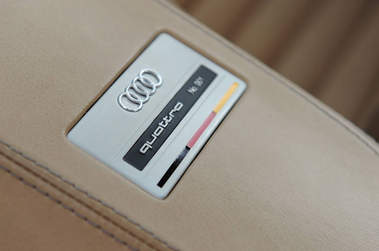 Audi Quattro Concept plaque