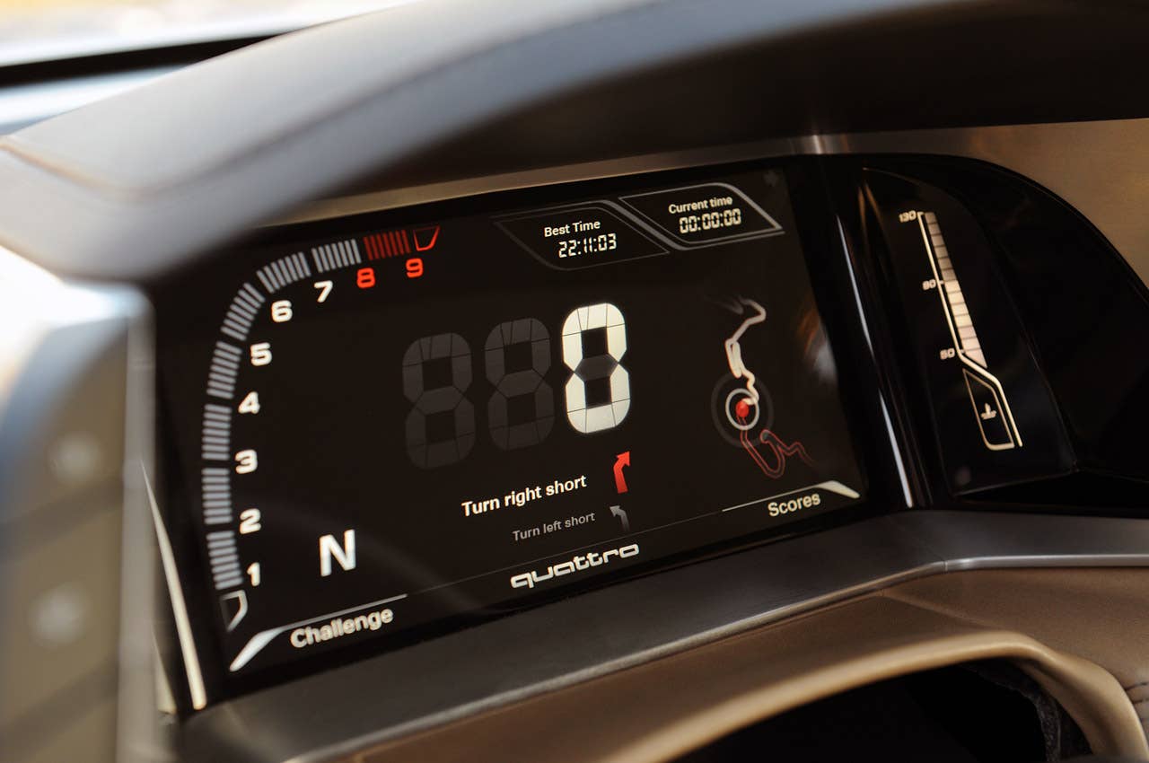 Audi Quattro Concept gauges