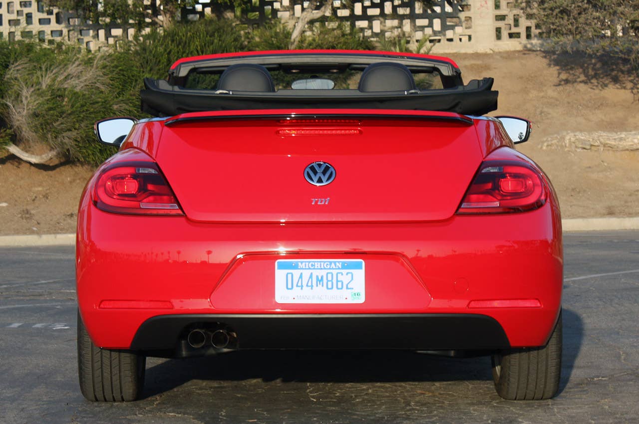 2013 Volkswagen Beetle TDI Convertible rear view