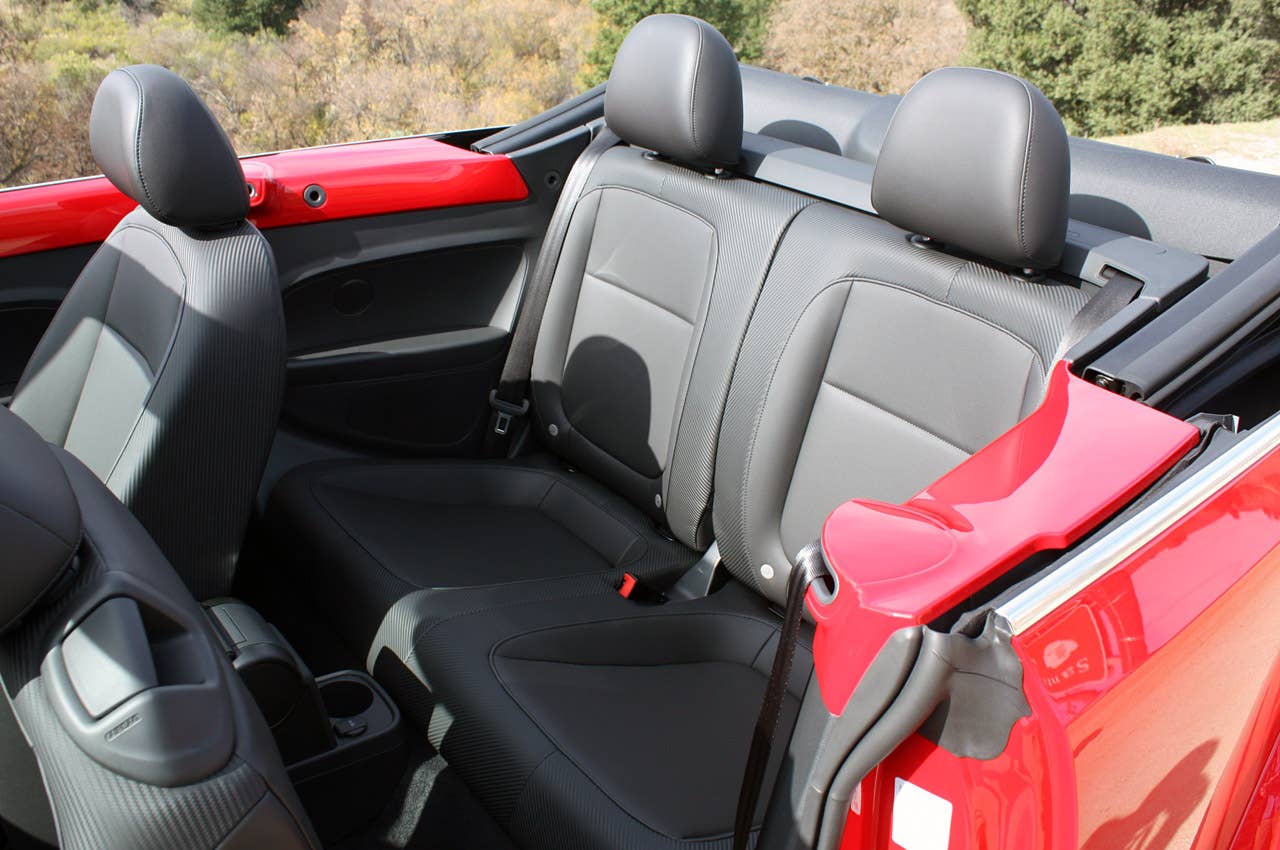 2013 Volkswagen Beetle TDI Convertible rear seats