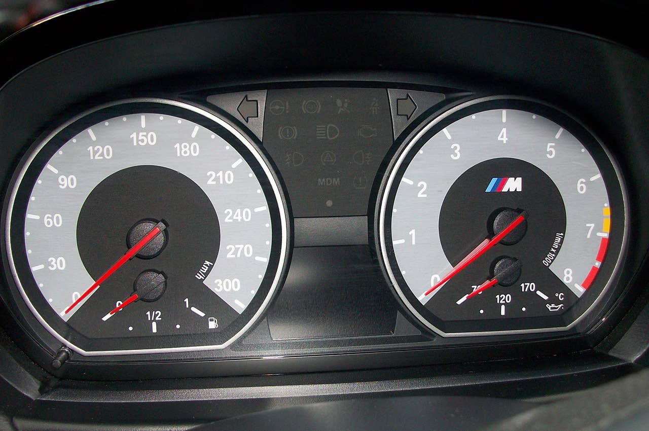 2012 BMW 1-Series M Coupe Prototype gauges