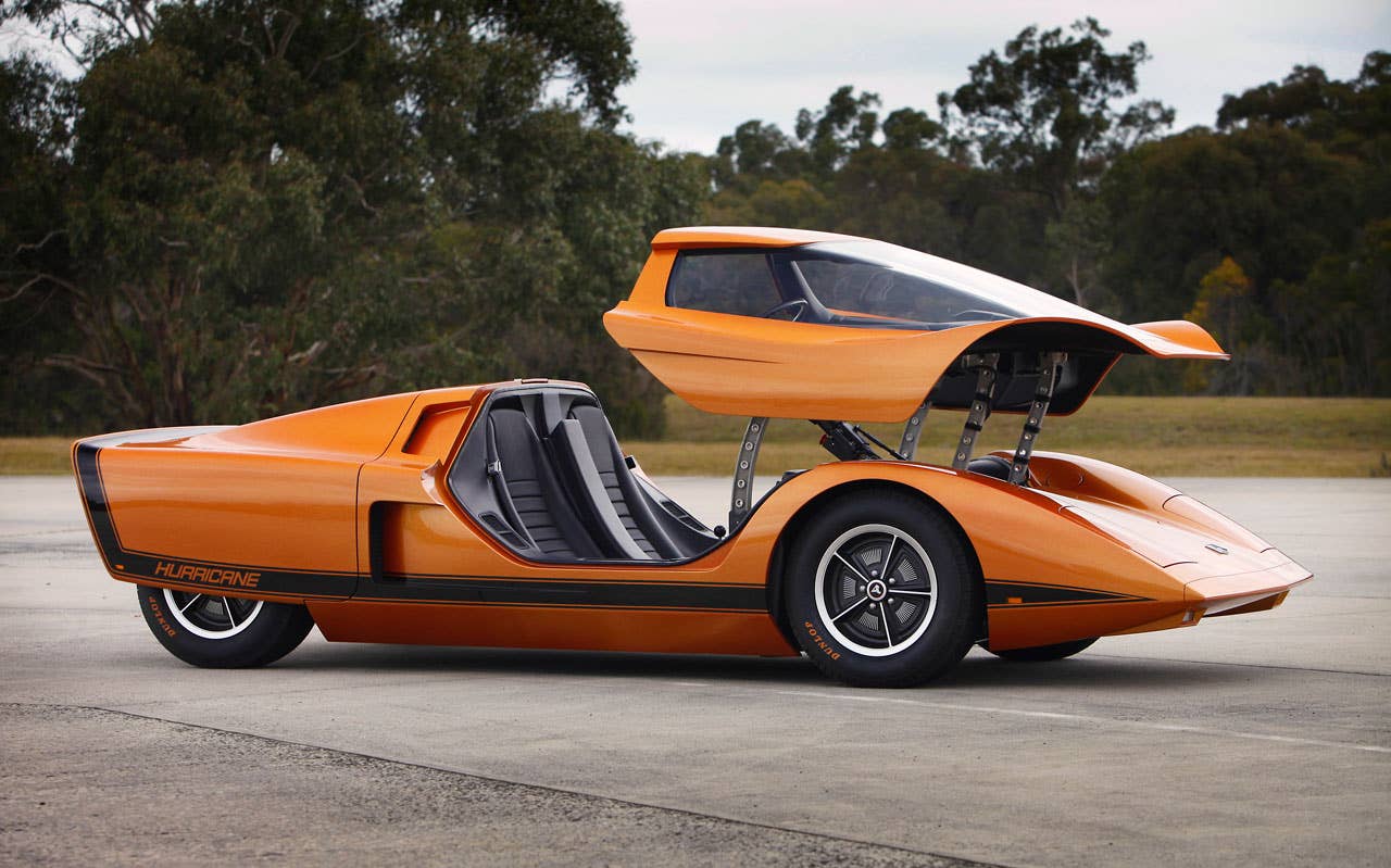 Holden Hurricane Concept with canopy open