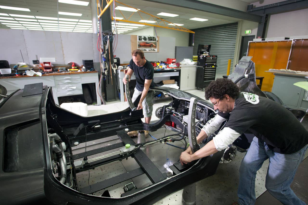Holden Hurricane Concept during restoration