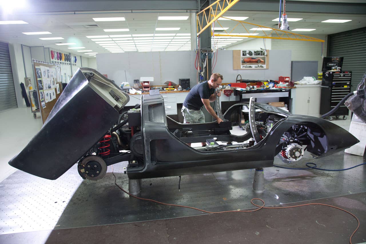 Holden Hurricane Concept during restoration