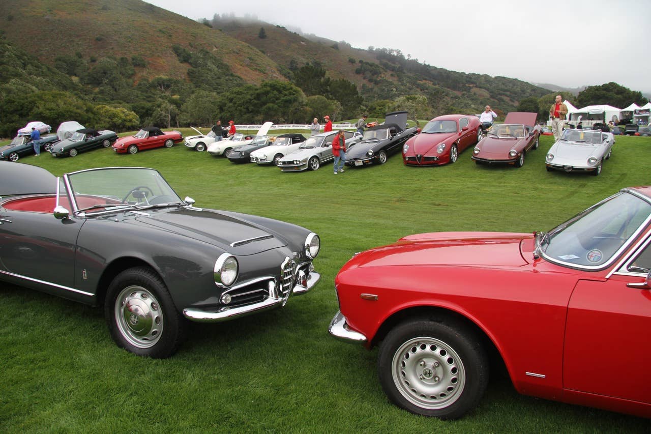 Alfa Romeo 100th birthday at Concorso Italiano