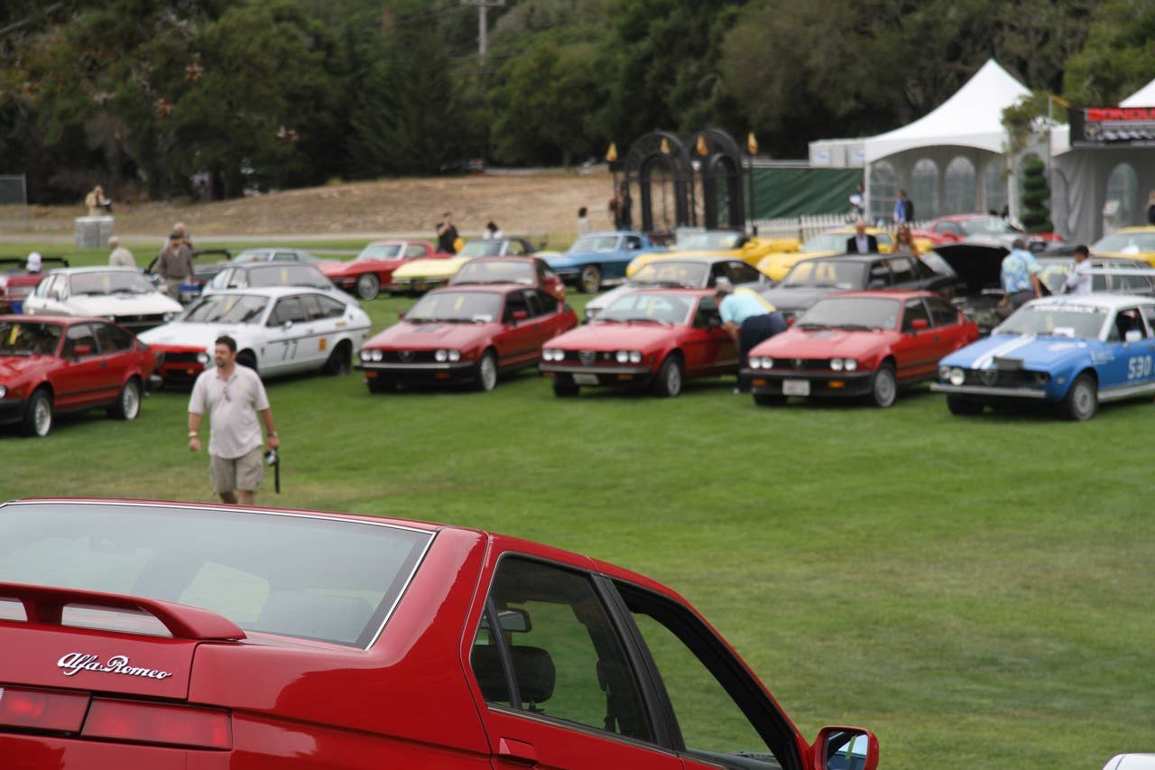 Alfa Romeo 100th birthday at Concorso Italiano