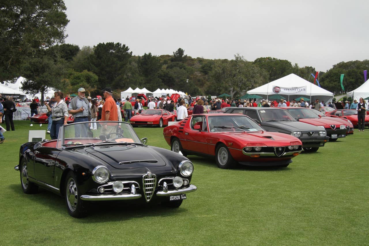 Alfa Romeo 100th birthday at Concorso Italiano