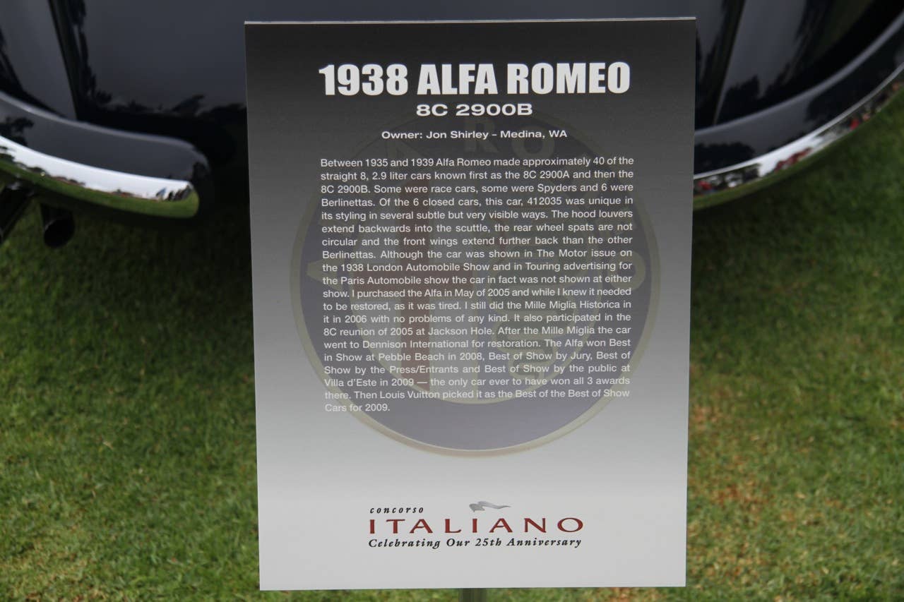 Alfa Romeo 100th birthday at Concorso Italiano