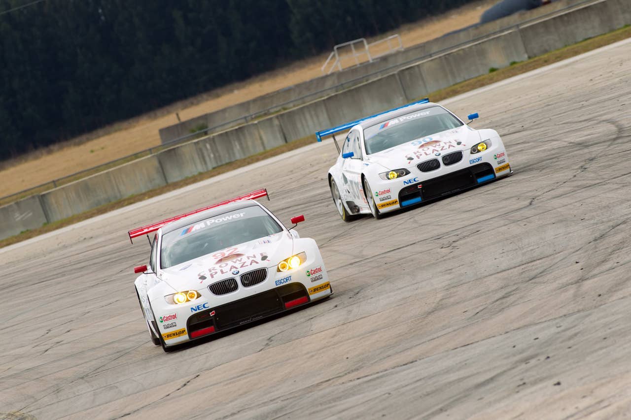 BMW Story of Joy livery makes debut on M3 GT at Sebring Winter Test for American Le Mans Series 2010. February 22, 2010.