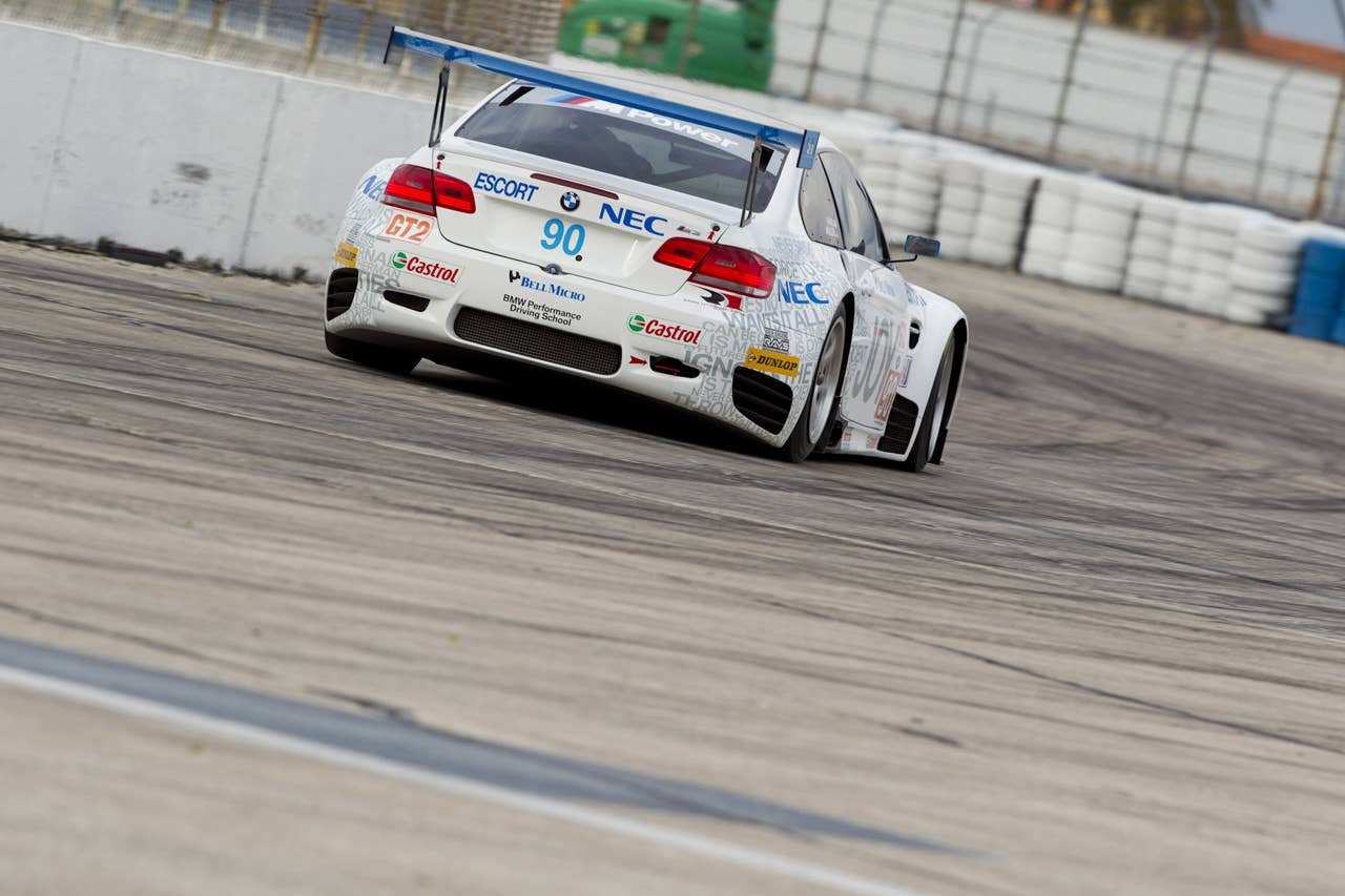 BMW Story of Joy livery makes debut on M3 GT at Sebring Winter Test for American Le Mans Series 2010. February 22, 2010.