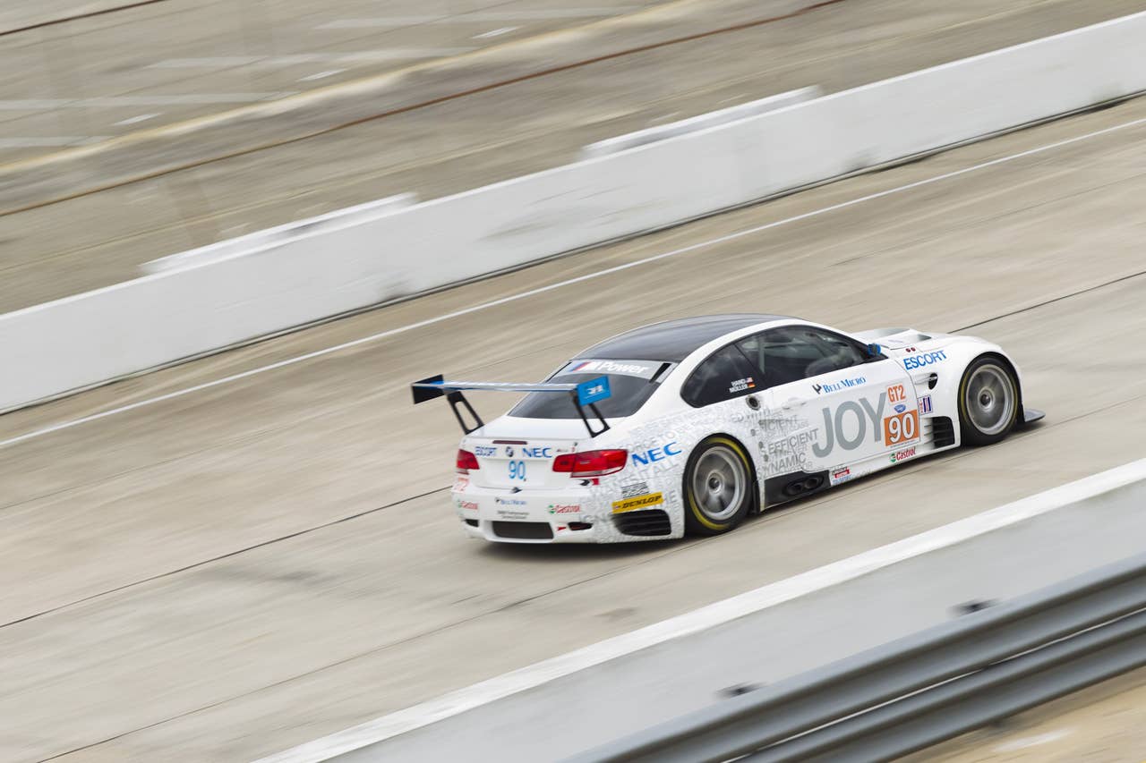BMW Story of Joy livery makes debut on M3 GT at Sebring Winter Test for American Le Mans Series 2010. February 22, 2010.