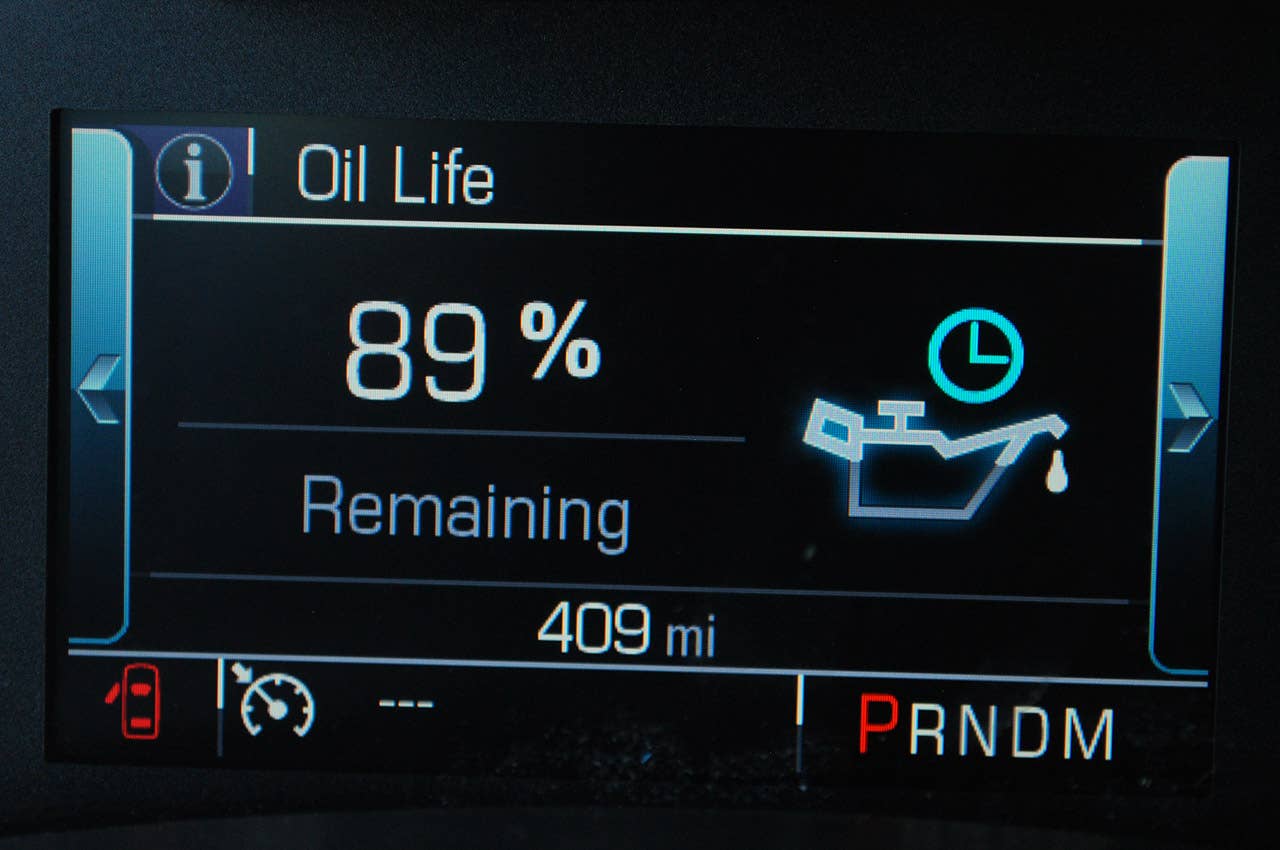 2014 Chevrolet Impala oil life display