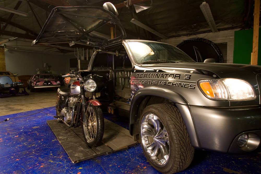 Lot 1532.1 - 2003 TOYOTA TUNDRA "THE TUNDRINATOR" and Lot 1532.2 - 2005 TRIUMPH   "THE TUNDRINATOR CHOPPER"