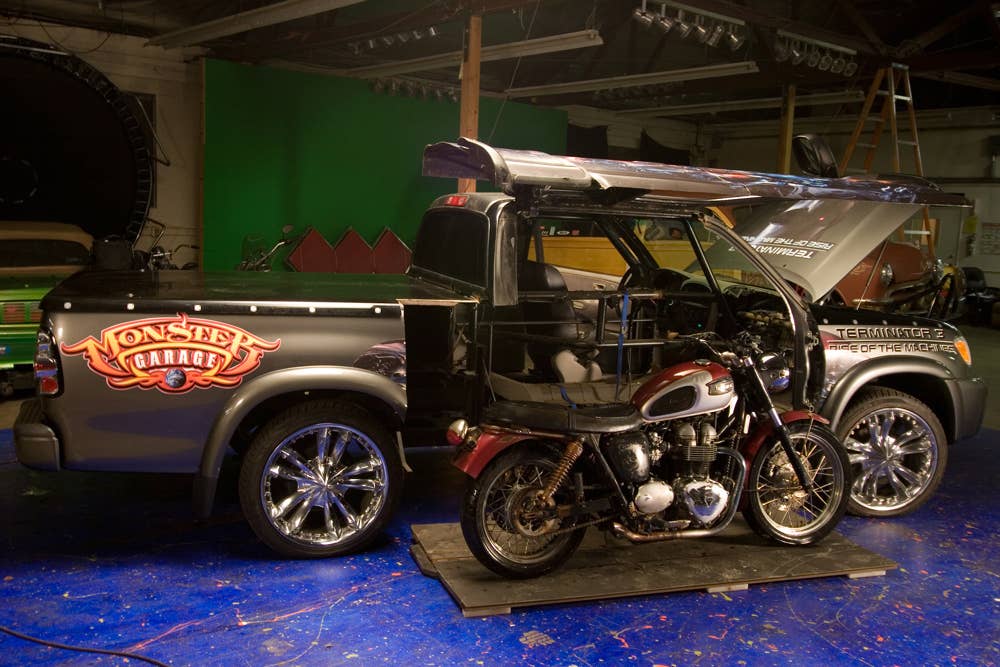 Lot 1532.1 - 2003 TOYOTA TUNDRA "THE TUNDRINATOR" and Lot 1532.2 - 2005 TRIUMPH   "THE TUNDRINATOR CHOPPER"