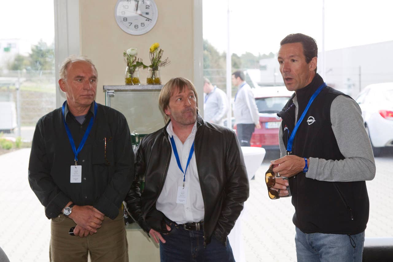 Joachim Winkelhock in the center, Manuel Reuter on the right