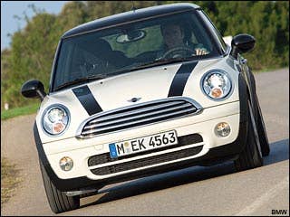 MINI Cooper || MSRP: $18,050Turning Radius: 37 feetLength: 146 inches || Width: 66 inchesMpg: 28 city; 37 highwayGet a Free Price QuoteFeatures: Six airbags with air curtain system; stability control and steering technology; rear parking sensors.Read More on the MINI Cooper at Forbes.comRead More Articles at Forbes.comIn Pictures: Cars of the FutureIn Pictures: Best Rides for BillionairesIn Pictures: Ten Cars That Lose Value Fast