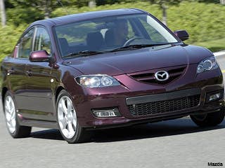 Mazda3 || MSRP: $18,385Turning Radius: 34 feetLength: 177 inches || Width: 69 inchesMpg: 22 city; 29 highwayGet a Free Price QuoteFeatures: Tilt, telescoping steering wheel; advanced dual front airbags with weight sensors, warning lights for an array of functions, including low fuel, tire pressure monitoring system and engine oil pressure.Read More on the Mazda3 at Forbes.comRead More Articles at Forbes.comIn Pictures: Cars of the FutureIn Pictures: Best Rides for BillionairesIn Pictures: Ten Cars That Lose Value Fast