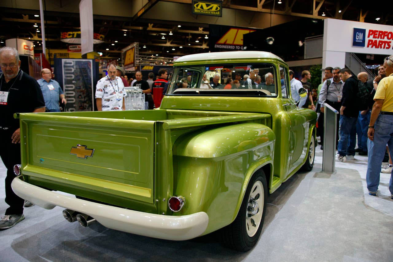 1955 Chevrolet E-Rod LS3 Pickup rear 3/4