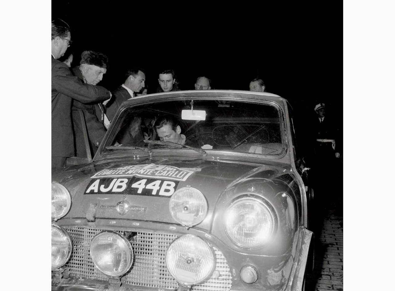 Timo Mäkinen and Paul Easter in the Mini Cooper at the Monte Carlo Rallye, 1965 (11/2006)