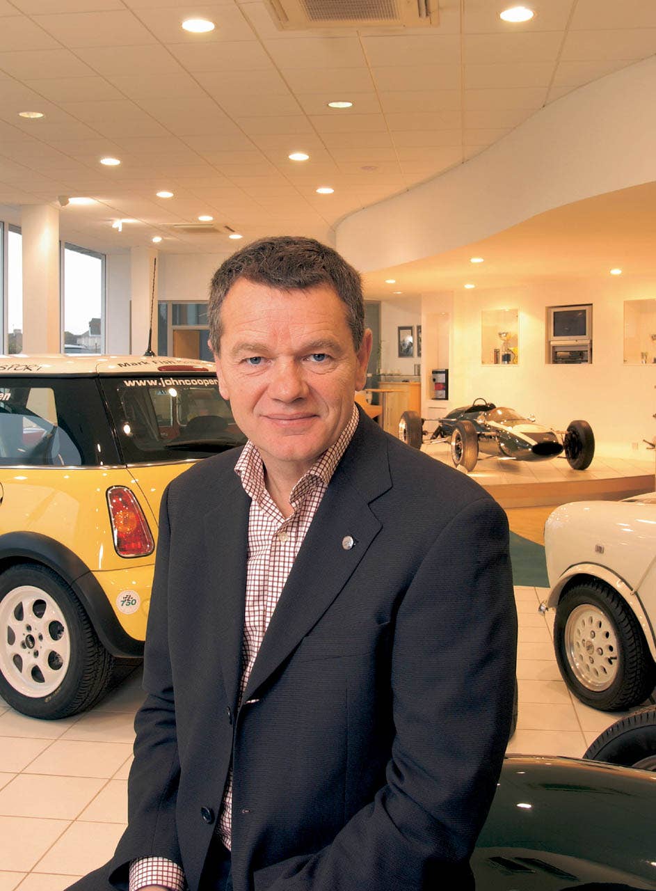Mike Cooper at the John Cooper Garages (12/2002)