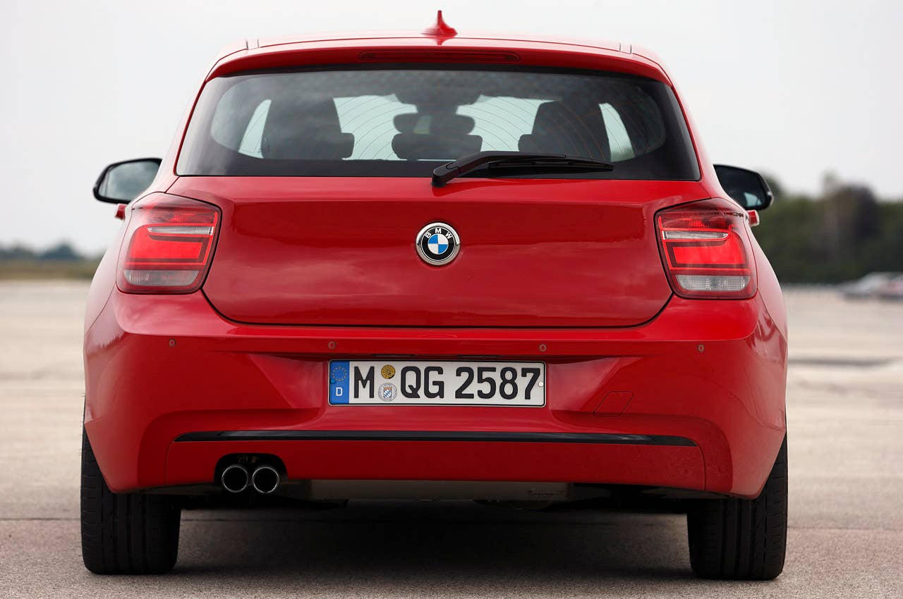 BMW 1 Series 3-cylinder rear view