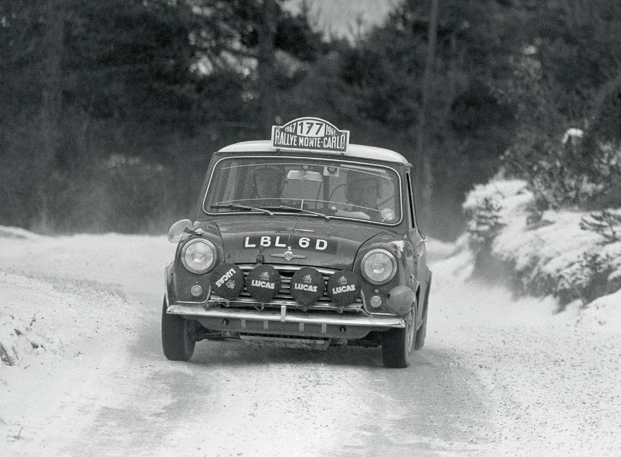 Another triumph: Aaltonen and Liddon win the Rallye Monte Carlo 1967 on Mini Cooper S (01/2004)