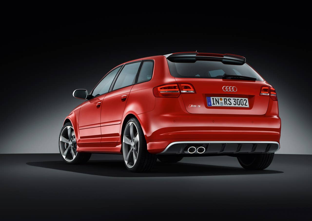 2011 Audi RS 3 Sportback rear 3/4