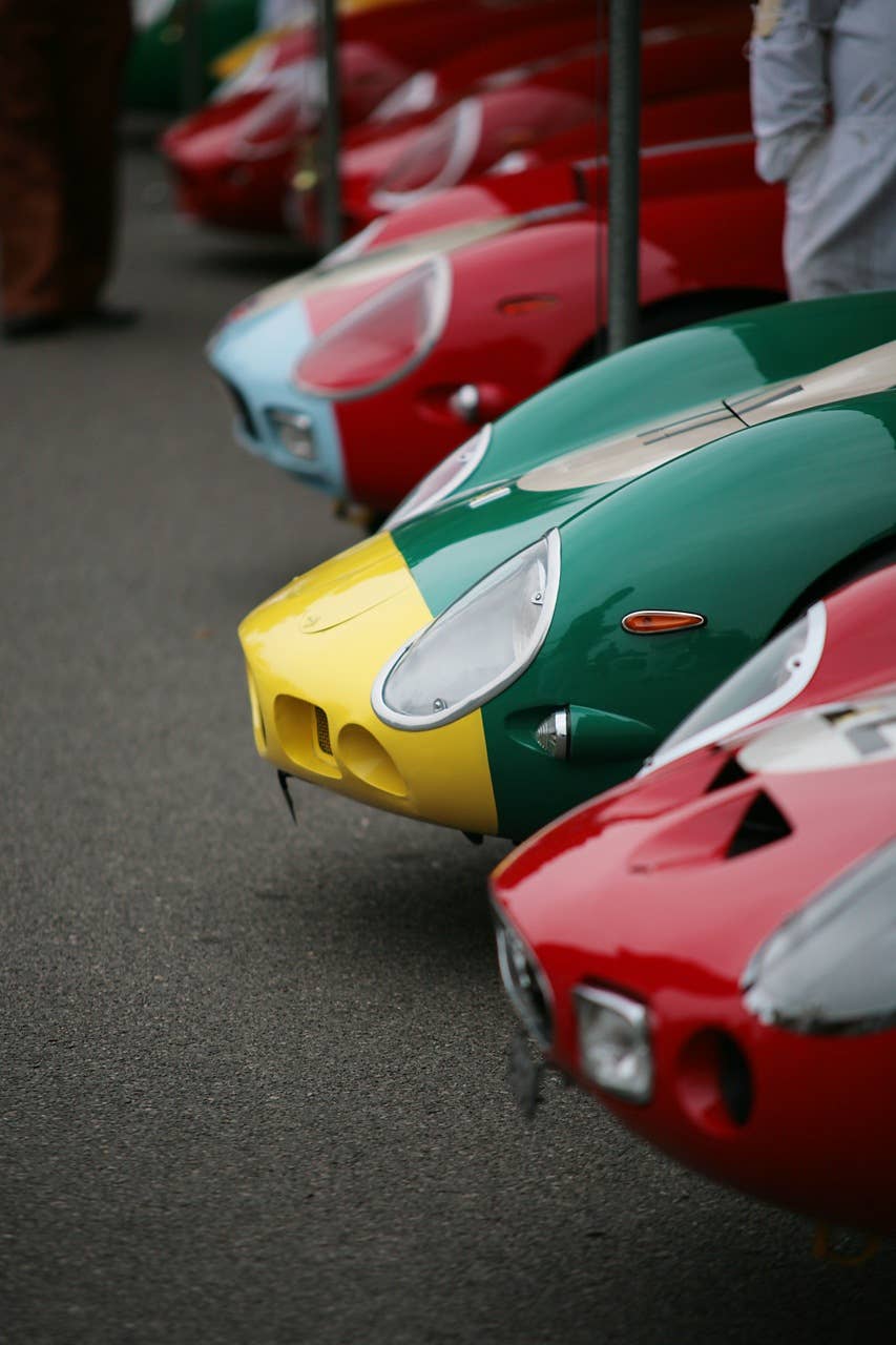 Eight Ferrari 250s (in various specs) were racing in the RAC TT Celebration