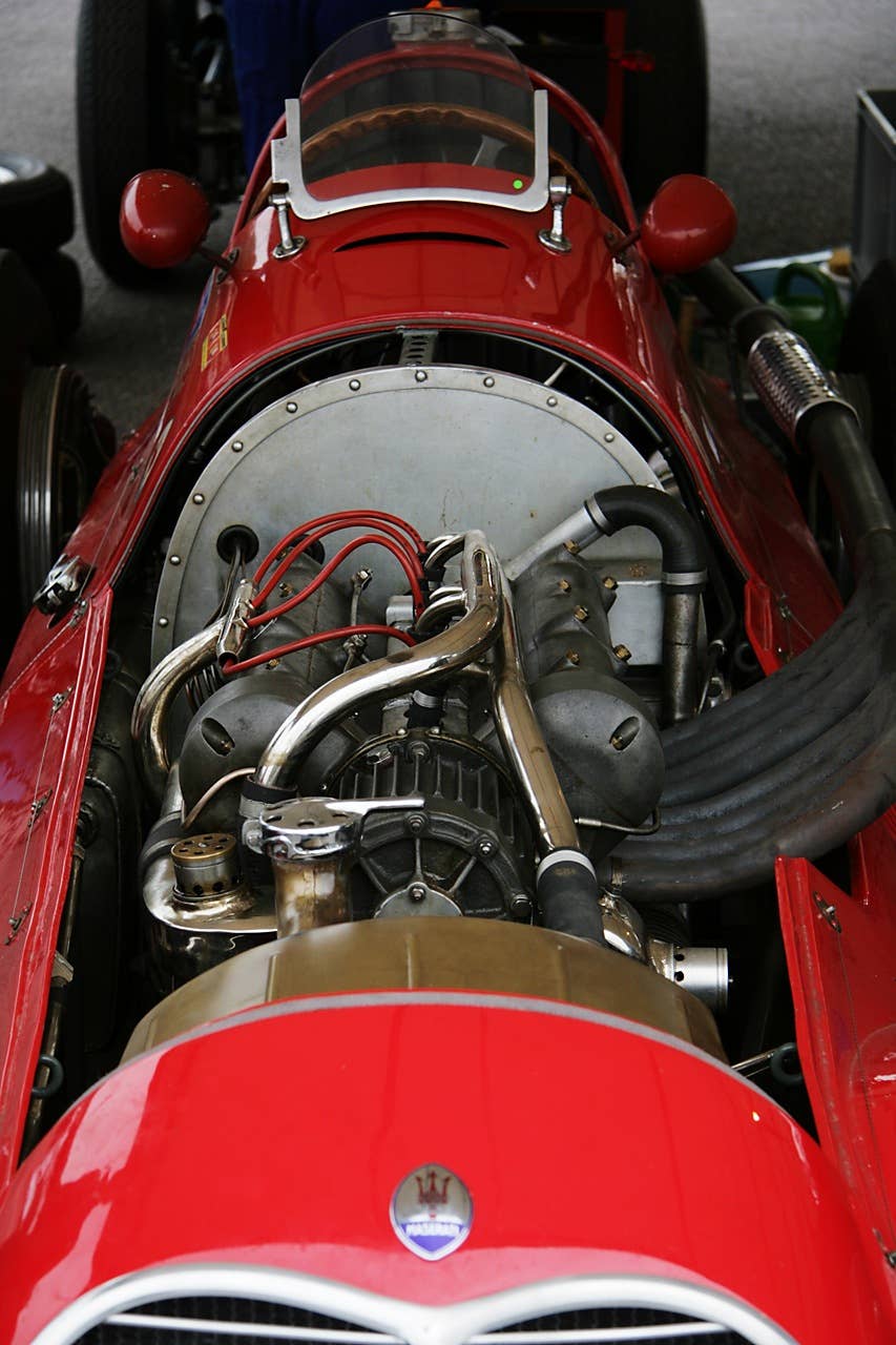 Tecnica Meccanica-Maserati 250F engine bay