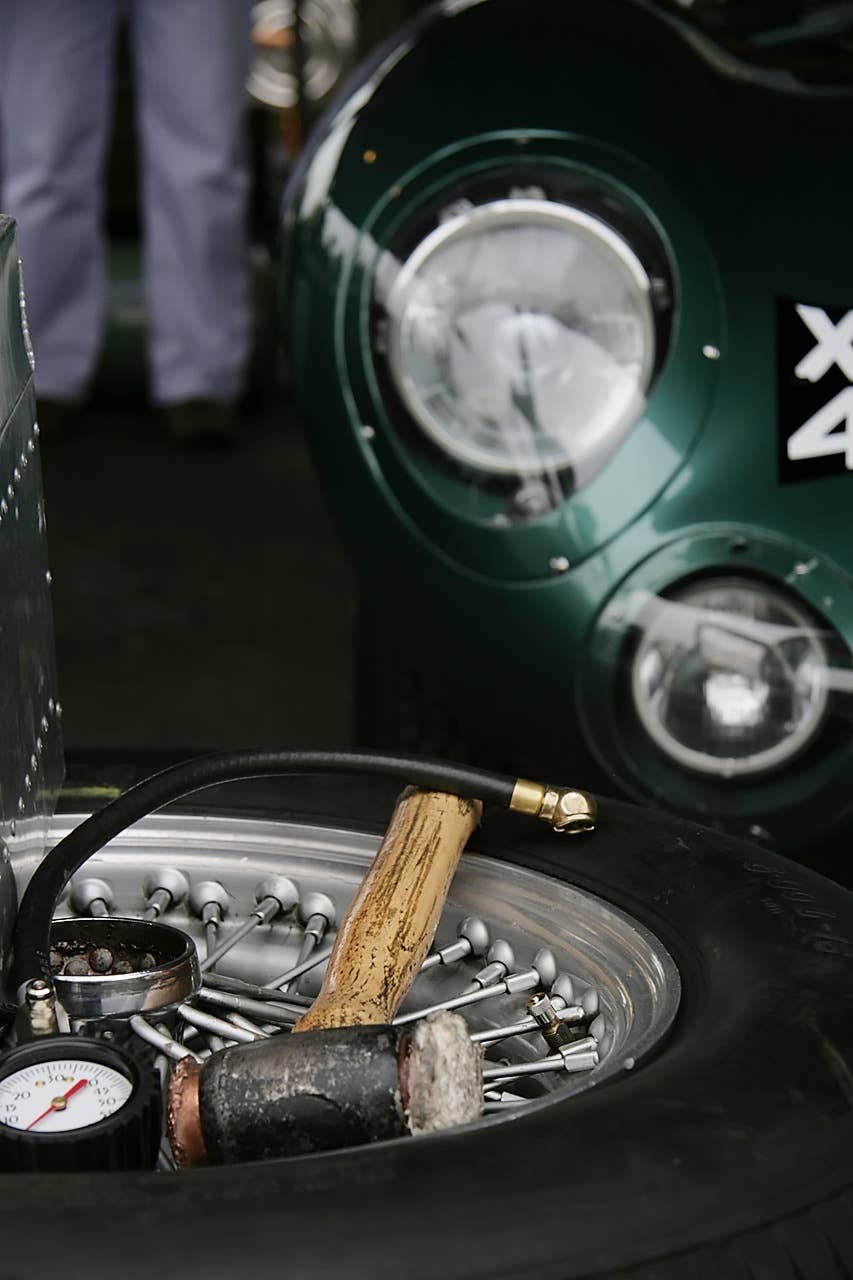 Aston DBR1 in the paddock