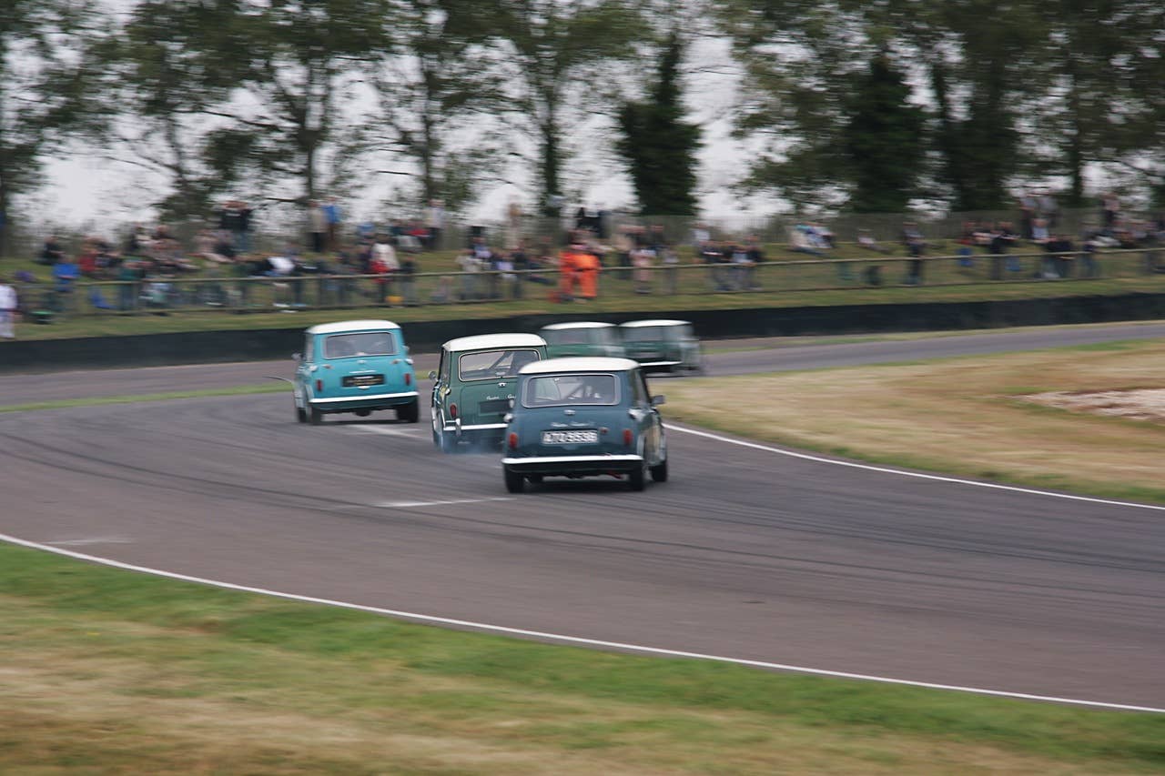 The Mini Coopers pushing to the limits (and beyond!) in the St. Mary's Trophy