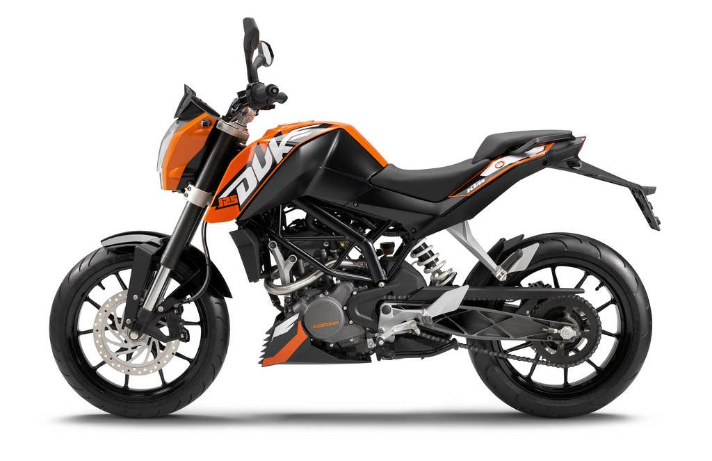 2011 KTM 125 Duke side