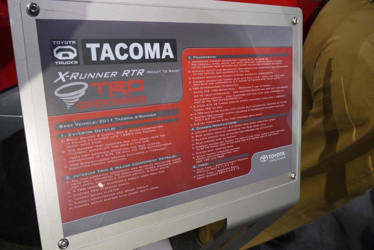 SEMA 2010: Toyota RTR Tacoma
