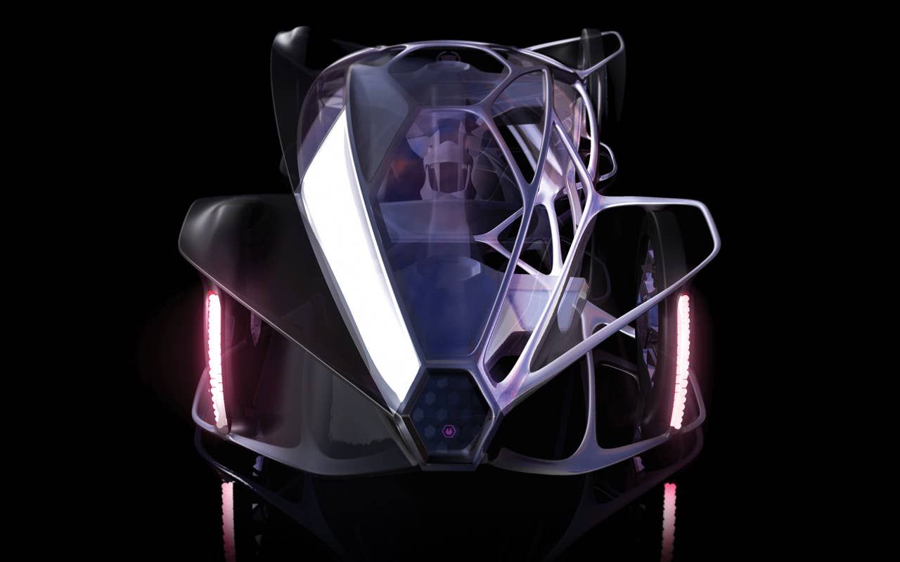 The Cadillac Aera (Aero + Era) launches Cadillacs philosophy of Art and Science into new territory by taking an innovative and stylistic approach to ultra-light weight vehicle design.