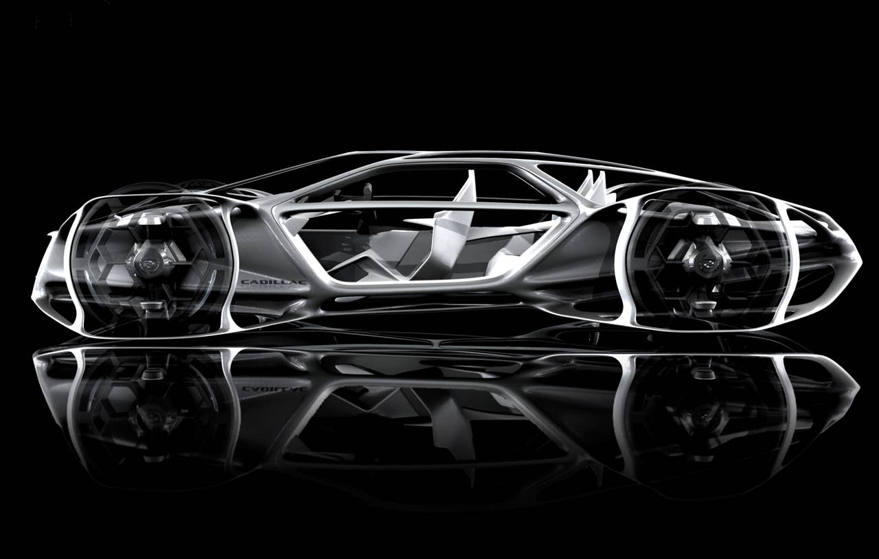 The Cadillac Aera (Aero + Era) launches Cadillacs philosophy of Art and Science into new territory by taking an innovative and stylistic approach to ultra-light weight vehicle design.