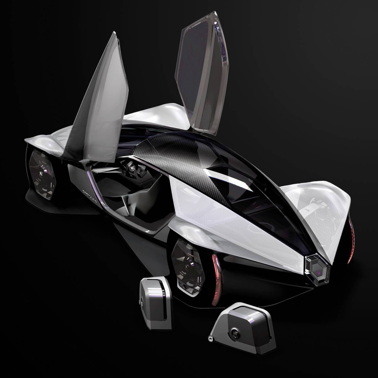 The Cadillac Aera (Aero + Era) launches Cadillacs philosophy of Art and Science into new territory by taking an innovative and stylistic approach to ultra-light weight vehicle design.