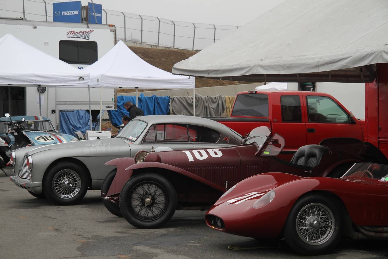 Maserati 200/250 Si, Alfa Romeo 8C 2300 MM and Aston Martin DB